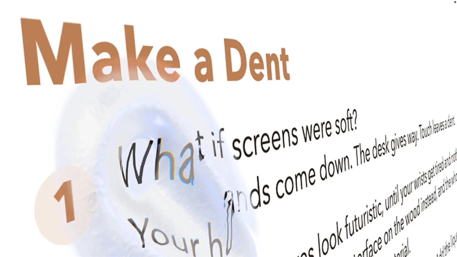 Make a Dent — a new way to interact with your desktop